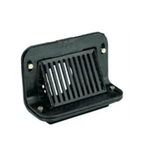 Coladera Pretil De Fierro Salida 4 Pulgadas Azotea/terraza - Negro - Ver 1