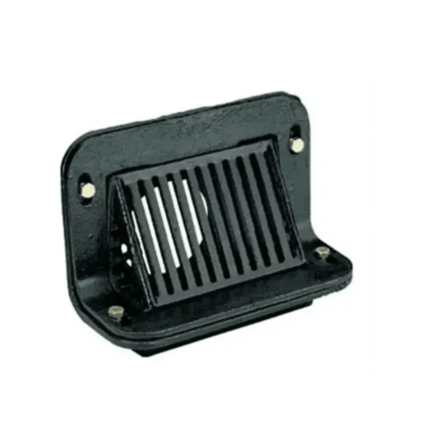 Coladera Pretil De Fierro Salida 4 Pulgadas Azotea/terraza - Negro - Ver 1