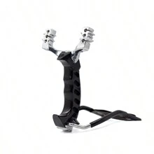 狩獵釣魚彈弓復合弓釣魚捲筒套裝,高速釣魚配件 - 黑色 - 查看 4