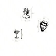 1套50張黑白藝術風格防水塗鴉貼紙,適用於diy手帳、筆電、行李箱、文具、吉他裝飾 - Black Graffiti - 查看 9