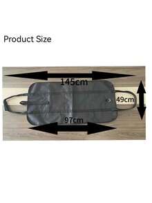 Outdoor Portable & Durable Firewood Storage Bag With Handle - Black - View 2