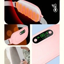 1入組電加熱宮殿腰帶,適用於女性生理期熱敷暖寶寶家用生理裝置保護腰帶,熱敷腰部按摩器,可充電加熱墊,白色 - 白色 - 查看 10