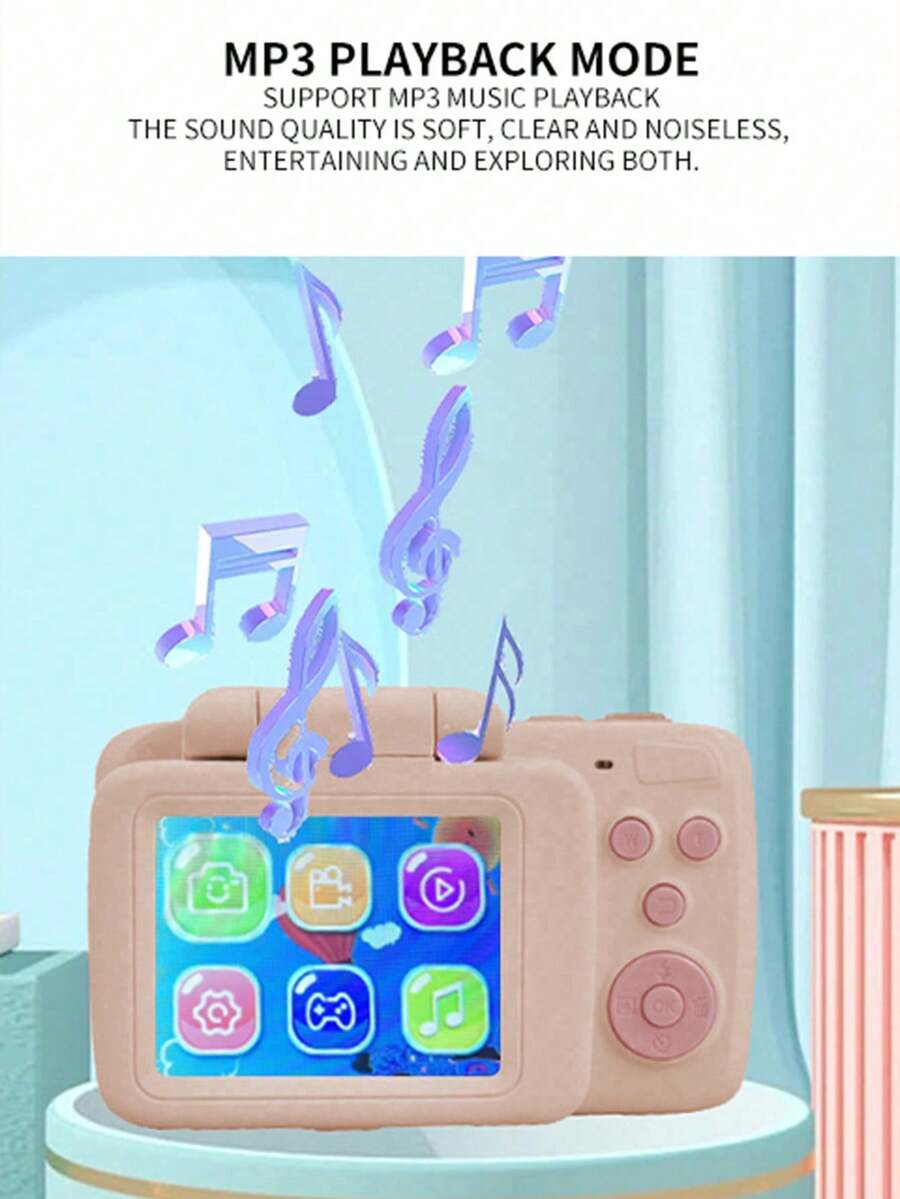 DC209-1pc Mini Flip Digital Camera 2.4-Inch Screen Can Take Photos And Video Recording Support Up To 32g Using USB Charging Can Be Used As A Holiday Gift