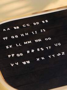 SYMFNY 1對925純銀時尚鑲嵌立體立方氧化鋯耳針和1對925純銀極簡素面26個字母a-z耳針,適合男女日常佩戴,送禮佳品