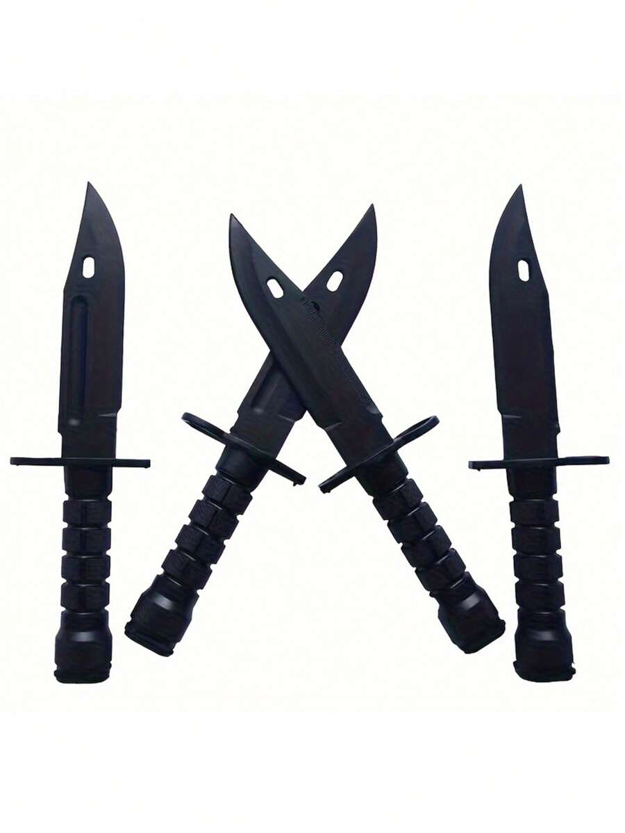 1pc M9 Plastic Training Knife For Fans And Outdoor Activities - Black - View 1