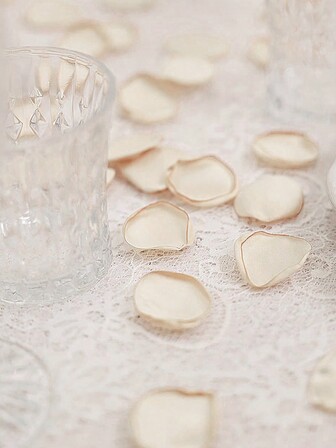 100/200pcs Artificial Champagne Color Rose Petals
