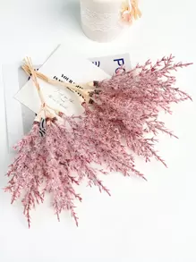 1入組粉色霜枝花束模擬乾花婚禮花束花卉裝飾diy手工藝品派對用品家居裝飾配件 - 玫紅色 - 查看 1