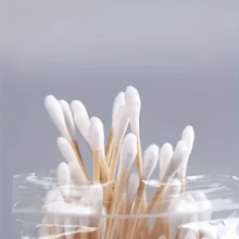 100/500/1000pcs Cotton Swabs, Double Round Tip Design For Ear Nose Clean, Excellent Beauty Tools For Effective Makeup And Personal Care - White - View 5