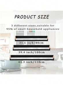 30入組（10入組80厘米+10入組100厘米+10入組110厘米）廚房小家電塵袋,加厚彈性空氣炸鍋,攪拌機,咖啡機,高壓鍋和慢煮鍋用塵袋 - 透明 - 查看 2