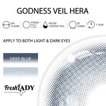 FRESH LADY Freshlady Godness Veil Hera 14.2mm Colored Contact Lenses 1 Year Disposable
