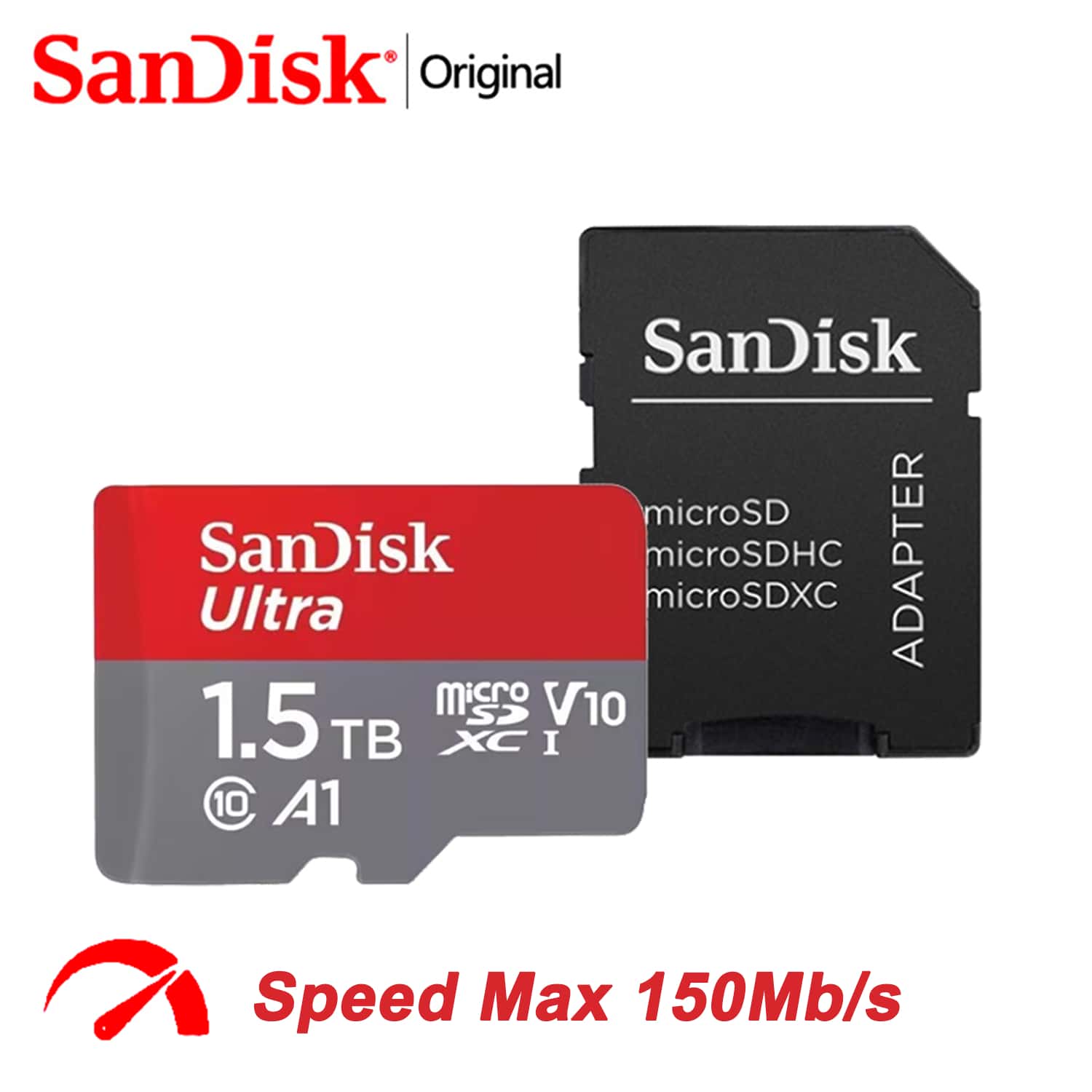 SanDisk Ultra MicroSD With SD Adapter, U1 C10 A1 V10 Memory Card TF Flash Card 128GB 256GB 512GB