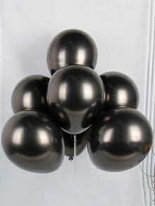 10入組黑色乳膠氣球,適用於婚禮派對裝飾 - 黑色 - 查看 5