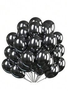 10入組黑色乳膠氣球,適用於婚禮派對裝飾 - 黑色 - 查看 1