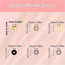 24格盒簡約色彩軟珠可以用於手鍊、項鍊、戒指和diy各種禮品飾品 - 彩色 - 查看 4