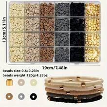 24格盒簡約色彩軟珠可以用於手鍊、項鍊、戒指和diy各種禮品飾品 - 彩色 - 查看 3