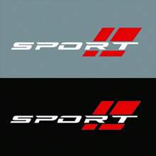 YuliSpy 15 Inch 1pair New Sport Logo Car Truck Mud Flap Decal, Trunk Emblem Sticker Automotive Decoration Accessory - Black - View 3