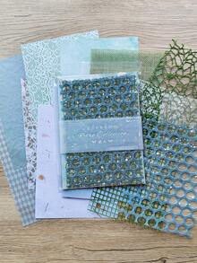 1pack(15 Sheets) Light Dream Series Ins Journal Diy Material Paper - Multicolor - View 3