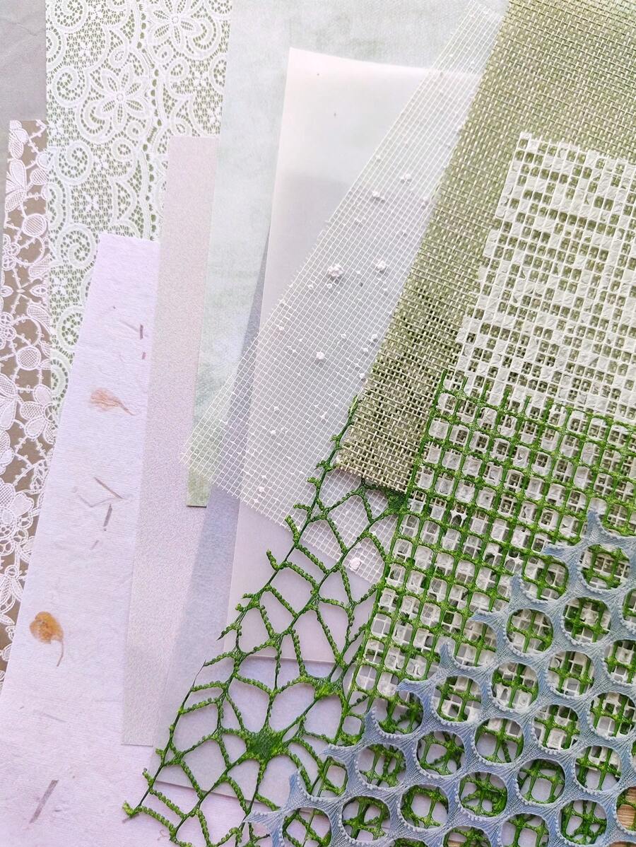 1pack(15 Sheets) Light Dream Series Ins Journal Diy Material Paper - Multicolor - View 1