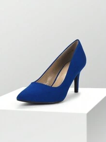 Women High Stiletto Heels Closed Pointed Toe Dress Pumps Shoes For  Wedding Work Office Business, 3 Inches SIZE UP - 寶藍色 - 查看 3