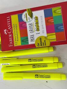 Pincel Marca Texto Amarelo Grifpen Faber-castell - FABER CASTELL - Amarelo - Visão 2