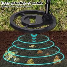 LCD Metal Detector Gold Metal Detector Waterproof Sensitivity Depth Probe Outdoor Professional Lightweight Metal Detector MD-3028 - Black - View 7