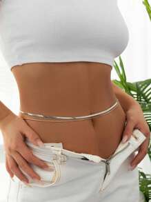 1pc Fashionable Minimalist Layered Waist Chain For Women For Daily Decoration