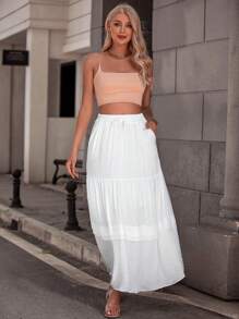 Women Skirts - 白色 - 查看 6