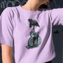 Women T-Shirts - Màu tím - Xem 2