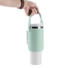 Cup Accessories,Silicone Water Bottle Holder Sleeve For 40 OZ Tumbler With Handle Camping Stuff - Multicolor - View 7