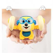 1個電動滾猴玩具帶聲光音樂翻轉翻轉顏色隨機 - 彩色 - 查看 3