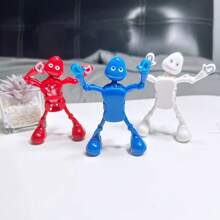 1只跳舞機器人創意跳舞機器人拆分可愛有趣的創意玩具隨音樂搖擺 - 紅色 - 查看 4