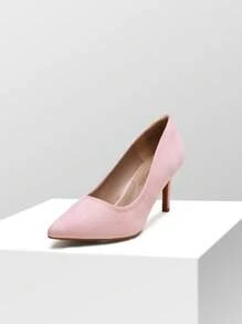 Women High Stiletto Heels Closed Pointed Toe Dress Pumps Shoes For  Wedding Work Office Business, 3 Inches SIZE UP - Hồng - Xem 4