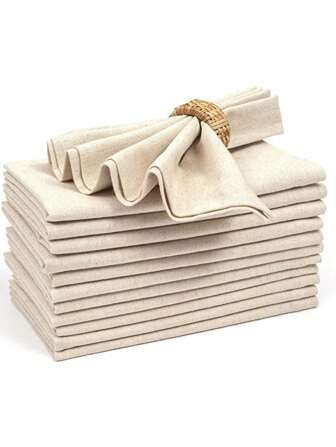 6 Piezas Servilletas Decorativas Minimalistas De Estilo Nórdico En Beige