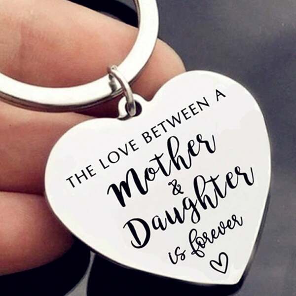 L'amour entre une mère et sa fille est éternel. Porte-clés cadeau pour maman, cadeau de la fête des mères, cadeau d'anniversaire, cadeau de nouvel an, cadeau de Noël. Accessoire de voiture, charm de sac, accessoire scolaire