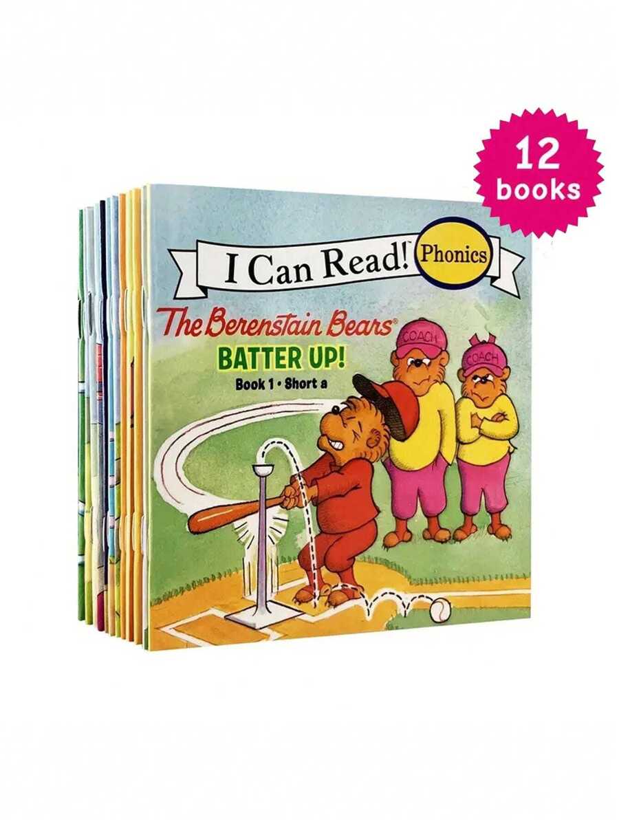 1 Set Of 12 Books: Berenstain Bears / I Can Read Phonics 1st Grades (12 Books) / First English Palms Children'S Books, English Picture Books About Nature, Suitable For Children'S Reading And Teaching Enlightenment /12 Children'S Story Books + Indoor Picture Books - Beibei Bear 12 Books - View 1