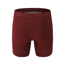 2pcs Men's Comfortable Breathable Boxer Briefs - Burgundy - View 6