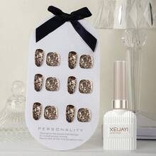 XEIJAYI 1pc 15ml Glam Up Your Nails With The Holographic Glitter Diamond Collection Gel Nail Polish Perfect For Beginners! - Gold - View 5