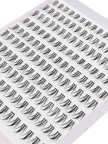 Asiteo 160pcs Cluster Eyelash Extension,Wispy And Fluffy C Curling Segmented False Eyelashes For Natural And Voluminous Look,For Beginners Eye Makeup DIY At Home
