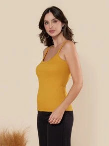 Women Tank Tops & Camis - Amarillo Mostaza - Ver 2