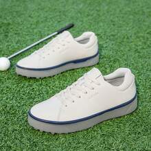 Unisex Professional Golf Sports Shoes - White - View 2