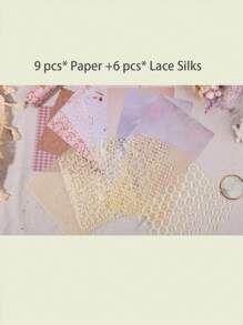 1pack/15sheets Light Dream Series Ins Journal Diy Material Paper Back To School