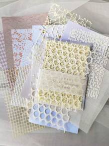 1pack/15sheets Light Dream Series Ins Journal Diy Material Paper Back To School