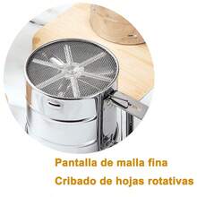 Cernidor Harina Acero Inoxidable Fondant Pastel Reposteria - Plateado - Ver 5