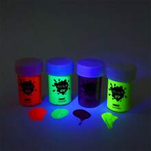 Neon Face Paint, Glow In Dark Body Paint, 15ml (0.68 Fl Oz) Neon Body Paint Color, Bonus Uv Flashlight, Blacklight Paint, Neon Body Paint That Reacts To Black Light, Uv Face Paint - Yellow - View 4