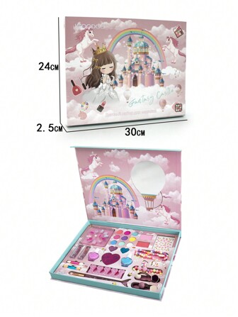 Beauty Makeup Toy,Fashion Beautiful Cosmetic Toy And DIY Stylish Set,Fashion Make-Up Set.Girl Toys.The Products Are Designed To Be And Harmless, The Most Special Make-Up For Children.The Good Gift For Children.Makeup Sweet.Material.,Kids Makeup Set,Kids Makeup,Kids Make Up Set