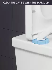 FoBianJie 1 套马桶刷多功能一次性马桶清洁刷带支架和替换棒用于浴室清洁，一次性马桶清洁系统，浴室工具 - 1組手柄底座 - 查看 6