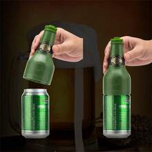 1pc Green Bottle Shape Ultrasonic Beer Foamer Creative Kitchen Tool For Bar Parties (Aa Batteries*2 Not Included) - Army Green - View 3