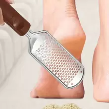 1 Peça Lixa de Aço Inoxidável de 28cm*6cm para Pedicure, Raspador de Calcanhar, Lima de Pés e Removedor de Calos para Os Pés, Escova de Pés para Pele Morta - Presentes de Natal e Ação de Graças para Família e Amigos