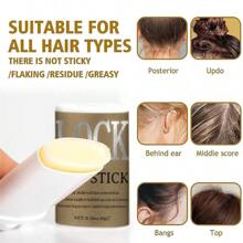 0.56oz/ 16g Hair Wax Stick Smoothing & Slick Stick For Wigs, Non-Greasy Travel Size Styling Pomade Gel For Tames Flyaways Edge Control, Strong Hold Broken Hair Artifact For Texture