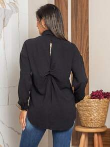 Women Blouses - màu đen - Xem 2